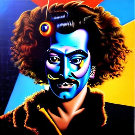 Prompt: An 80s cyberpunk painting in the style of Salvadore Dali, authentic, 4k