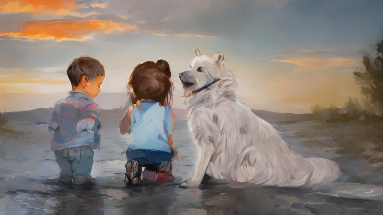 The story of a child who saved a dog and became friends