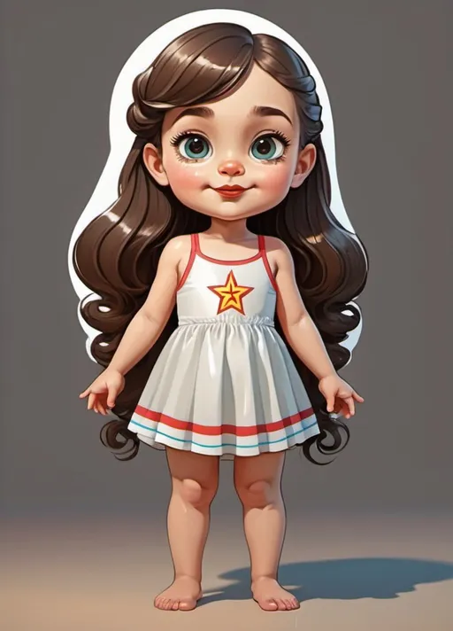 Prompt:  Soviet style, cartoon style, 2d, magnetic dress up for children, girl in underwear, swimsuit, swimming trunks, hairstyle without decorations