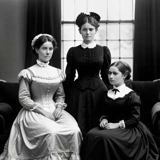 Prompt: MILFs of Victorian England, 1886