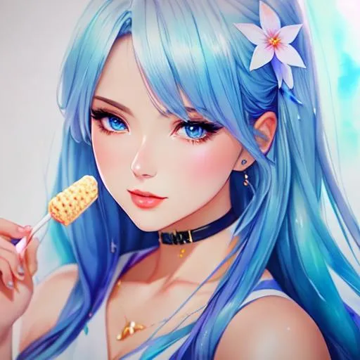 #3238 woman as Ice Cream , anime Character Design, U... | OpenArt