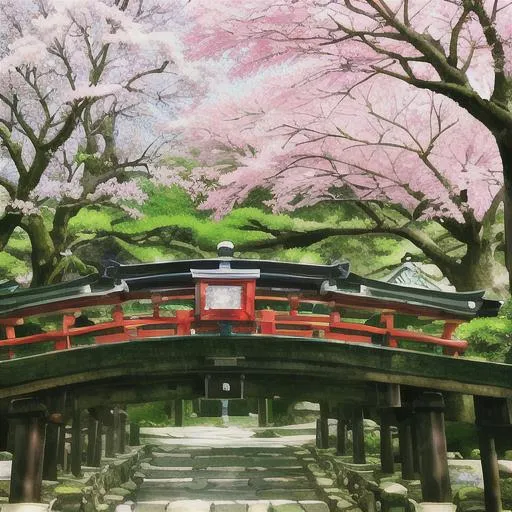 Prompt: Kyoto springtime