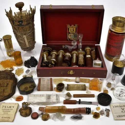 Prompt: Henry VIII drugs paraphernalia 