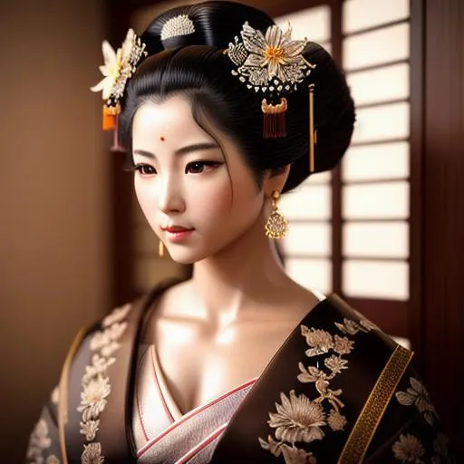 Prompt: long shot super detailed lifelike illustration, intricately detailed, dramatic lighting, geisha, gorgeous detailed face, old lady with longhair in the turkey

masterpiece photoghrafic real digatal ultra realistic hyperdetailed , ruffles, highly detailed brown eyes, highly detailed beautiful gloss lips, highly detailed intricate fluffy black short hair, stray hairs, complex,

sitting in front of door of old rust antique ruined whore house in the fantasy harram, autumn environment, cozy environment, vintage environment, fantastical nostalgic mood,

hopeful, smile, iridescent reflection, cinematic light,

impressionist painting, Degas Style Painting,

volumetric lighting maximalist photo illustration 4k, resolution high res intricately detailed complex,

soft focus, digital painting, oil painting, heroic fantasy art, clean art, professional, colorful, rich deep color, concept art, CGI winning award, UHD, HDR, 8K, RPG, UHD render, HDR render, 3D render cinema 4D, Makoto Shinkai,