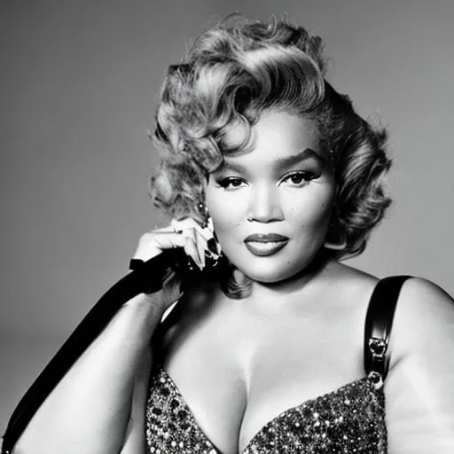 Prompt: Lizzo  as Marylin Monroe