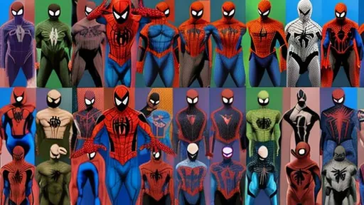 30 Different Versions Of Spiderman Posing Together F 