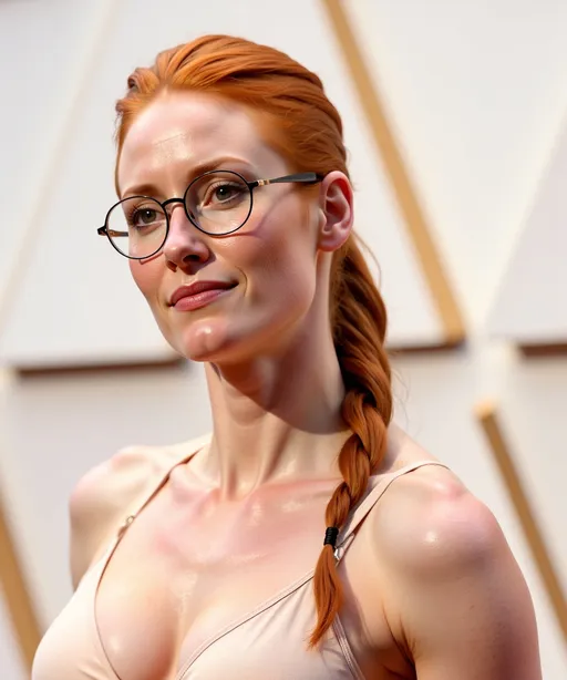 Prompt: <mymodel> with shiny straight  hair. wears  black framed glasses, and a low cut dress. Dynamic overhead stage lighting, vibrant atmosphere, captivating energy, (photorealistic), high-resolution, ultra-detailed, professional photography, (stunning visuals), 4K