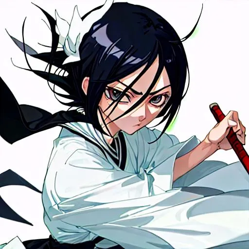 Prompt: Rukia Kuchiki, detailed 