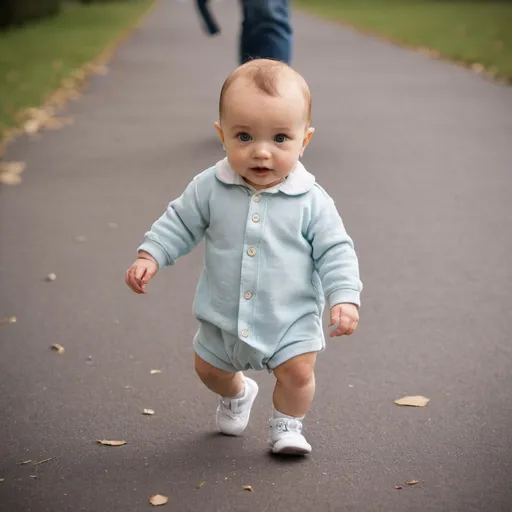 Prompt: baby walking