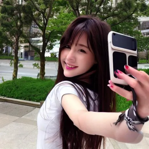 Selfie Of Pretty Korean Girl