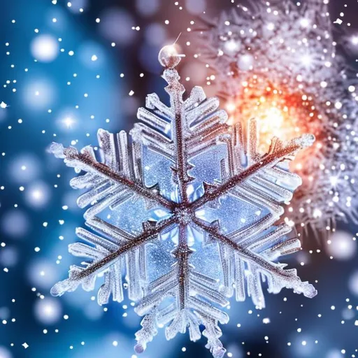 Prompt: snowflake with 1000x magnification burning with a large blazing fire, highly detailed, photorealistic, hyperrealistic, strong sunlight, 8K
