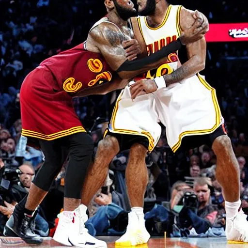 A Monkey Beating Up Lebron 