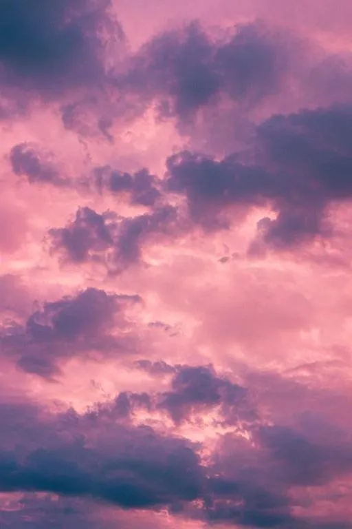 Prompt: pink clouds, beautiful light, calm and aesthetic atmosphere
