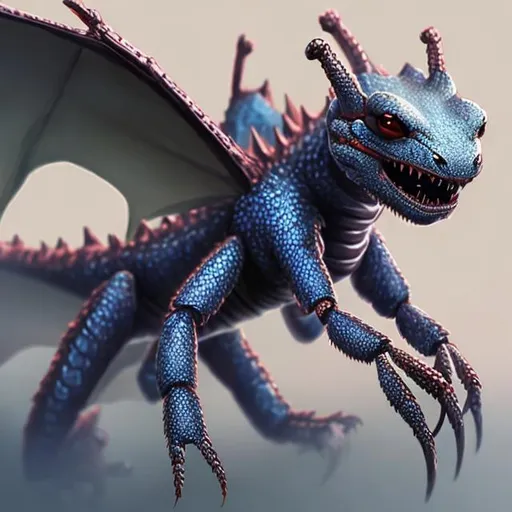 Prompt: Ant dragon, digital art 

