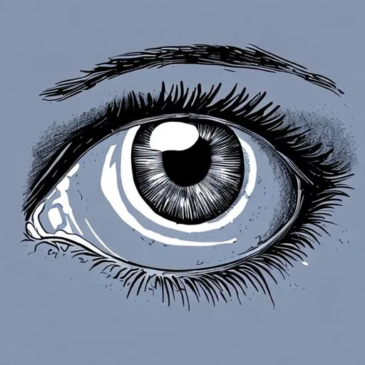 Prompt: a simple but interesting illustration of an eye

