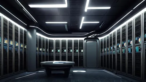 Prompt: Dark Sci fi locker room