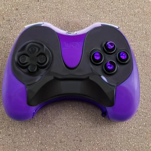 Prompt: Glubo game controller purple
