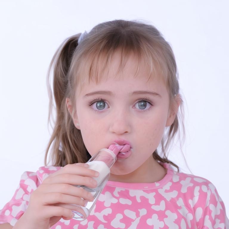 Girl drinking milk OpenArt