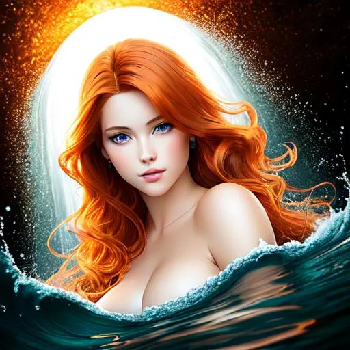 Prompt: Chiaroscuro, full-body painting of a beautiful pale-skinned teenage girl, auburn-colored hair cascaded in lustrous waves, flowing like a waterfall of molten copper. It framed her face with a natural elegance, enhancing her radiant presence. silver eyes, reminiscent of moonlit pools, shimmered with a hint of mischief, ((((beautiful full body)))), (auburn hair with flowers, messy), lace, ((bedroom background)), bioluminescent, (wearing beautiful jewelry) soft pink flowing dress with golden filigree details and lace details, delicate flowers, delicate, soft, silk, threads, ethereal, luminous, glowing, dark contrast, celestial, highly detailed face, ribbons, trails of light, 3D lighting, soft light, vaporware, volumetric lighting, occlusion, Unreal Engine 5 128K UHD Octane, fractal, pi, fBm, mandelbrot