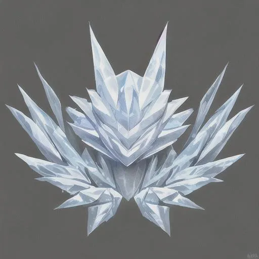 Prompt: Low Poly Ice Creature