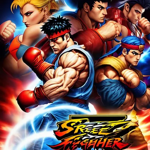 Prompt: street fighter poster