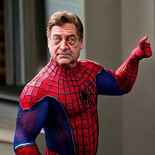 Prompt: John goodman as spiderman