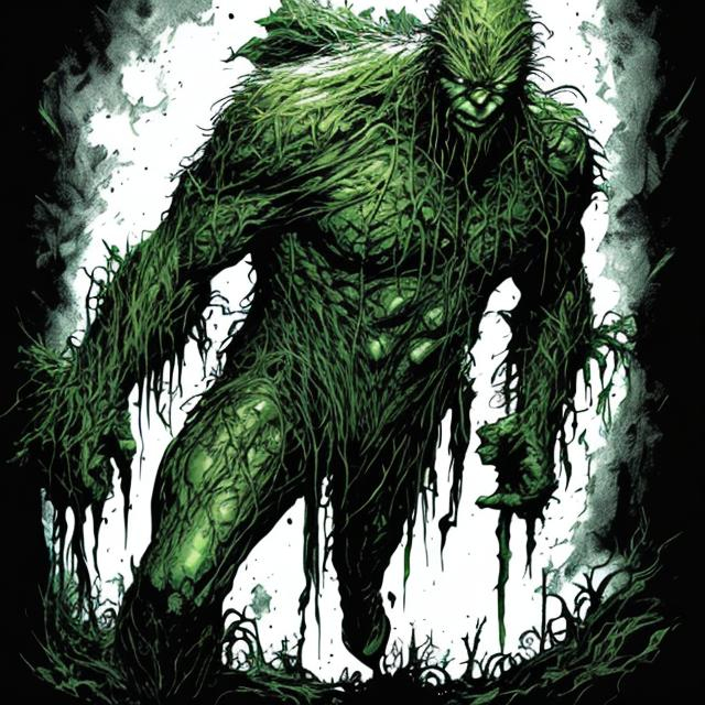 Swamp thing from Dc combined with Thing from marvel | OpenArt