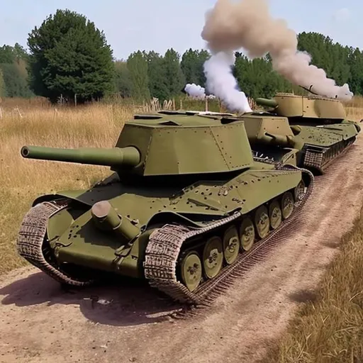 Prompt: ww2 tank trenches fights explosions

