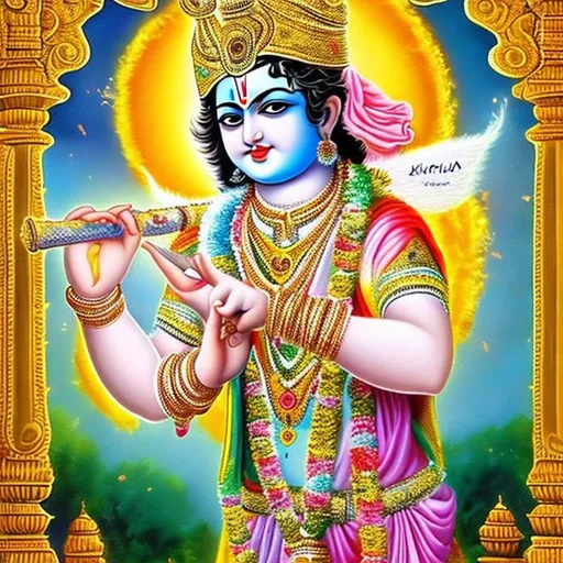 Prompt: Lord Krishna 