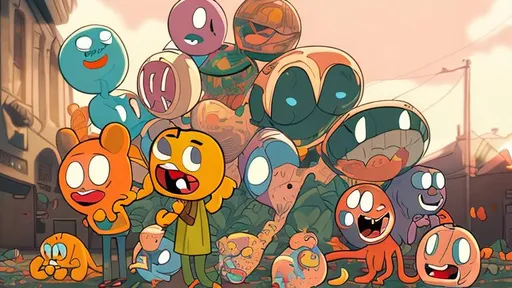 Prompt: The amazing world of gumball