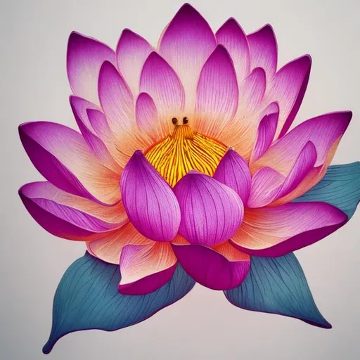 ▷ A Lotus Flower just Rose From Under Water by Zhize Lv, 2022