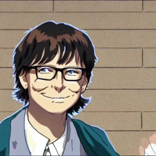 High Definition, Bill Gates as an Anime Character.