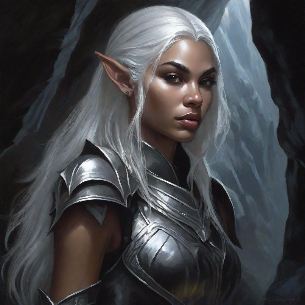 A D&D 2e style character portrait, oil painting, of... | OpenArt