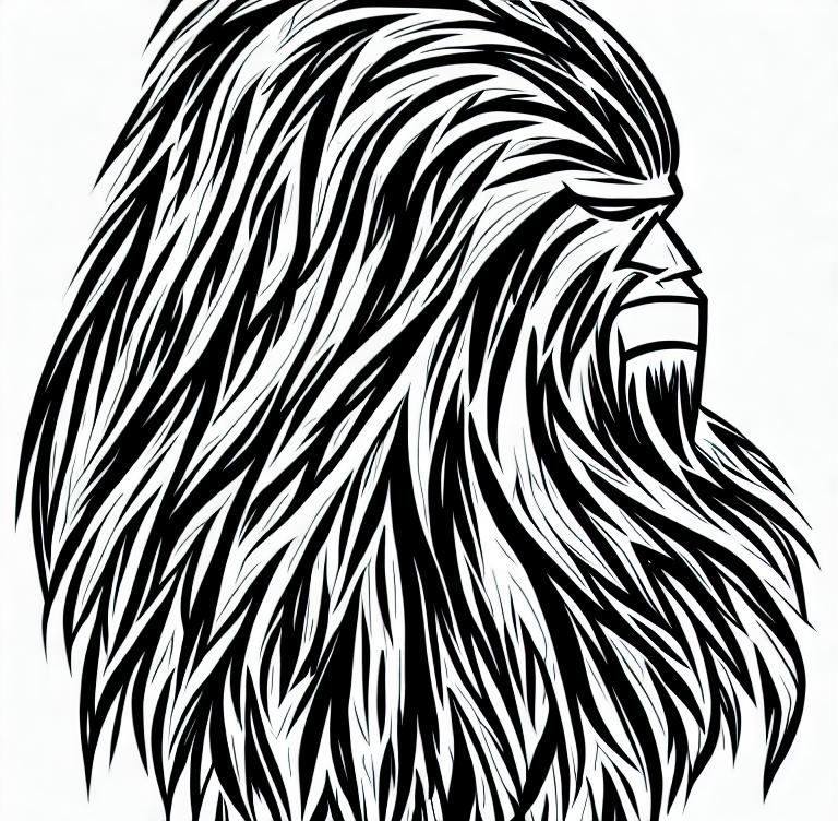 Lightning bigfoot tribal design sasquatch | OpenArt