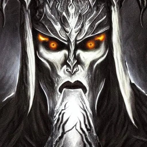 Prompt: Morgoth Sauron
