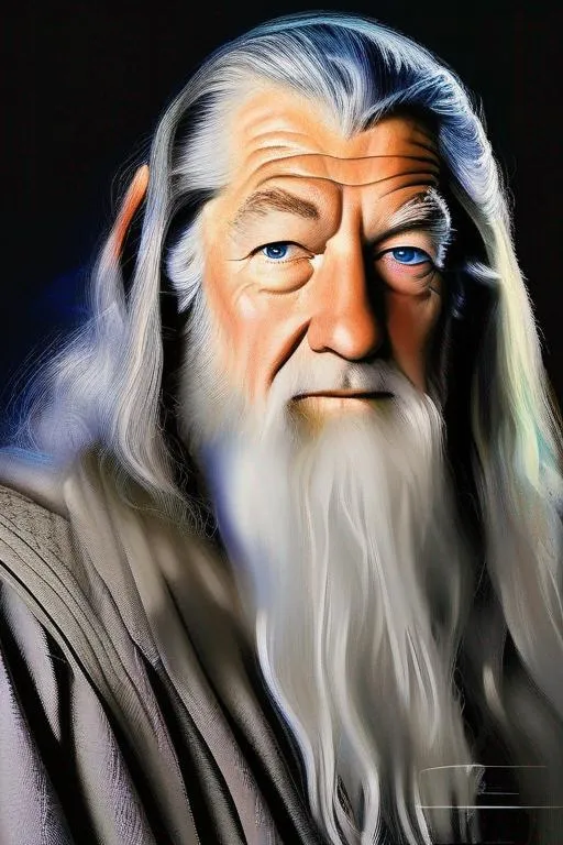 Prompt: portrait of Gandalf