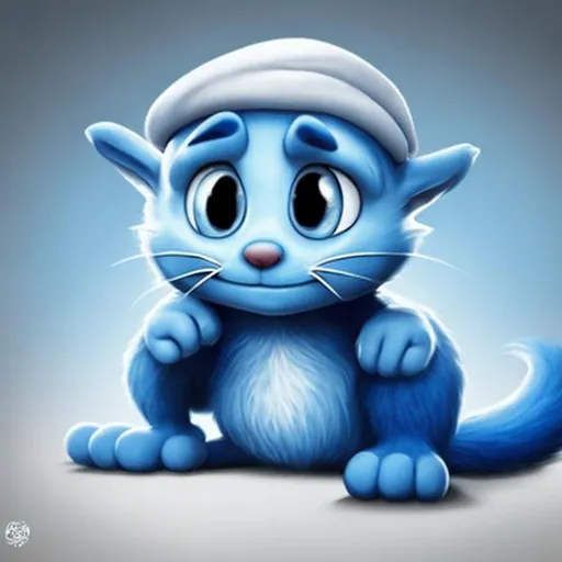 Prompt: Smurf cat