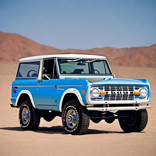 Prompt: Ford Bronco 90's aesthetic 