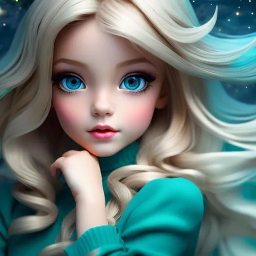 Prompt:  
Cubism style,fantasy ,fairytale, unreal beautiful little girl,[[ sitting]] cartoon style. stunning [blue eyes,] blond up swept hair, [ natural lips,] soft  facial features , black boots, digital art, natural lighting, highly detailed, align Centered, wide field of view, on no background