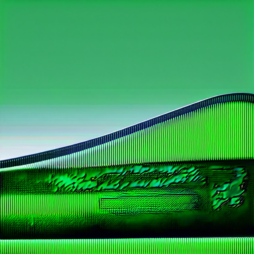 rolling green hills with a singular house the sky is a pure raw deep blue no clouds or variation i