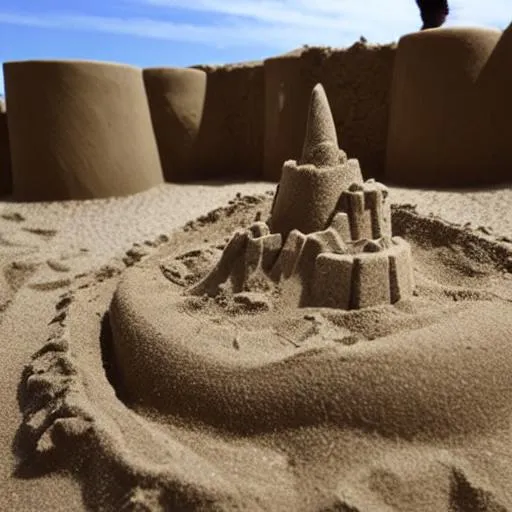 Prompt: sand castle
