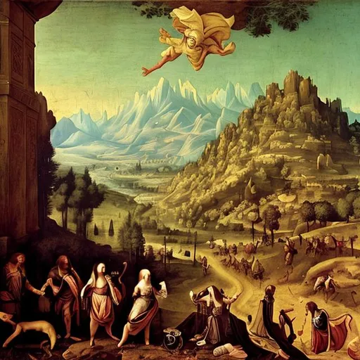 Prompt: cabal can not kill me in renaissance style landscape painting