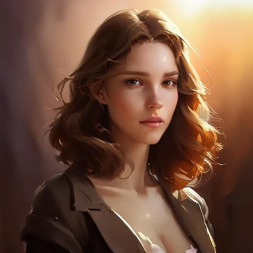 Prompt: I have chocolate brown hair that goes all the way down to my bottom, hazel brown eyes and light 
dark tan skin extremely detailed, realistic. Krenz Cushart + loish +gaston bussiere +craig mullins, j. c. leyendecker +Artgerm, oil painting texture oil painting effect Krenz Cushart + loish +gaston bussiere +craig mullins, j. c. leyendecker +Artgerm, oil painting texture.