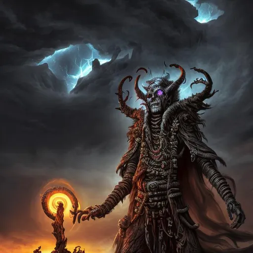 Prompt: long shot scenic photograph of a githyanki warlock that is performing a ritual with slivers of a soul, highly detailed, with dramatic sky, dark scenery, everything in sharp focus, HDR, UHD, 64K