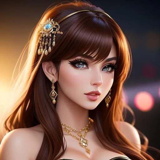 Craft an expressive 3D anime portrait of Mila engagi... | OpenArt