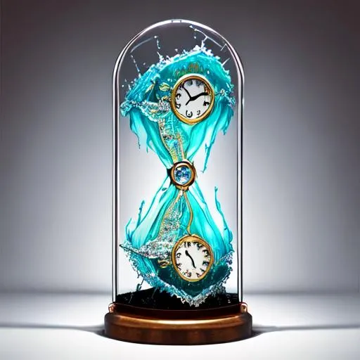 Prompt: Time glass artwork