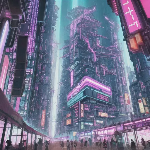 Prompt: Cyberpunk city