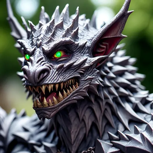 Prompt: warg
wight
gargoyle, Professional, Highly Detailed, Hyperrealistic, sharp focus, Professional, UHD, HDR, 8K, Render, HD, Trending on ArtStation, close up, bokeh, outdoor,