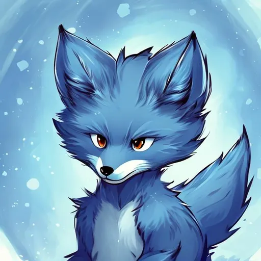 Prompt: Draw cute furry art!
Blue fox