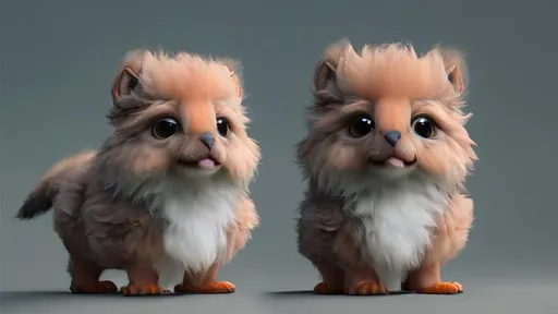 Prompt: cute fluffy fantasy baby griffin, extremely detailed, 3D animation, symmetrical, centered, lots of light, colourful, octane render, orange